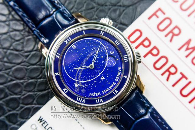 PATEK PHILIPPE手錶 5102天月款日內瓦蒼穹系列 百達翡麗星象功能男表 百達翡麗高端機械男士腕表  hds1265